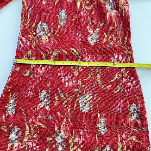 Zimmermann Corsair Off-the-shoulder Shirred Printed Linen And Cotton-blend Dress - Picture 5 of 8